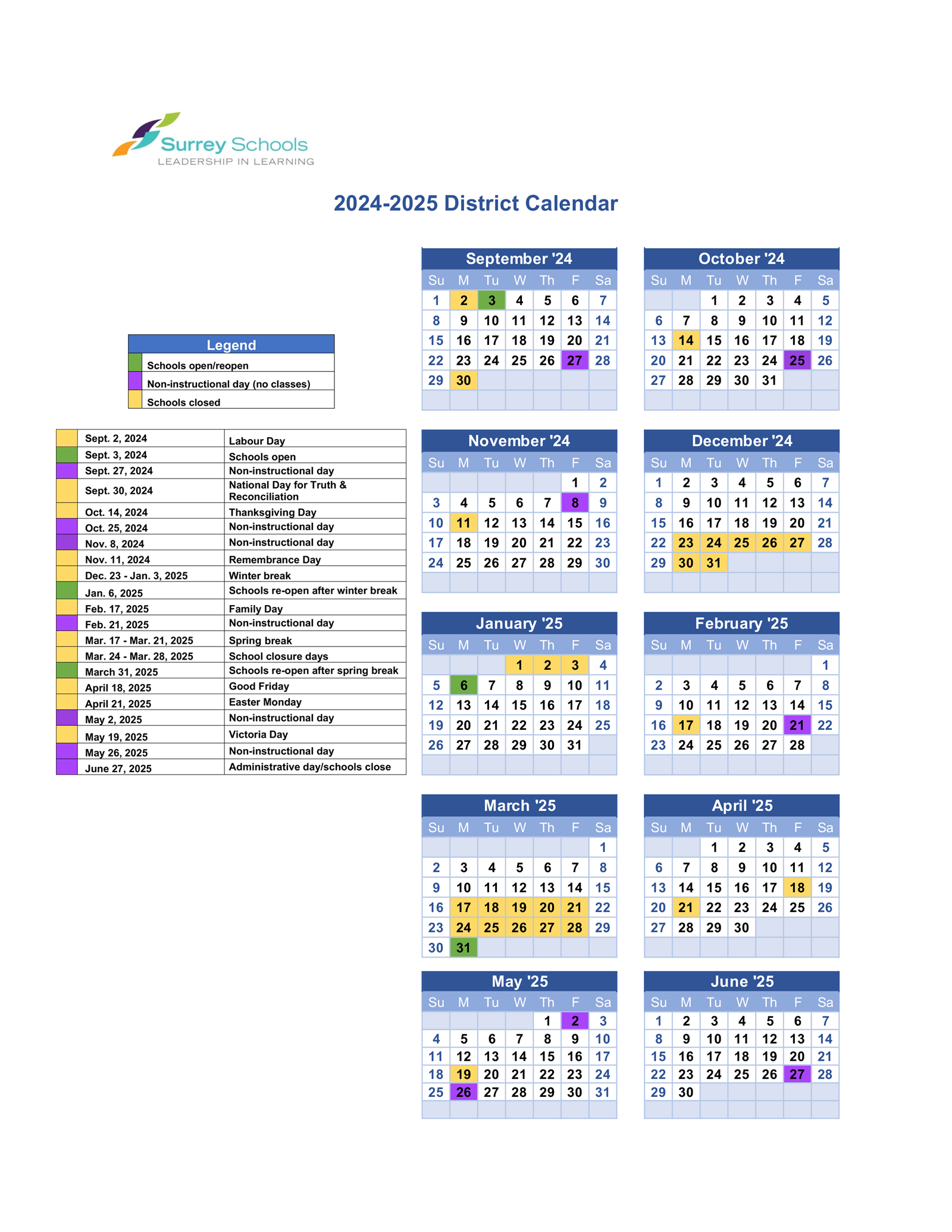 2024 And 2024 School Calendar Surrey Hanni Kirsten